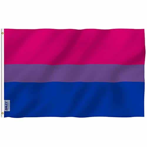 Anley Fly Breeze xFoot Bi Pride Flag   Vivid Color and Fade proof   Canvas Header and Double Stitched   Bisexual Flags Polyester with Brass Grommets X Ft