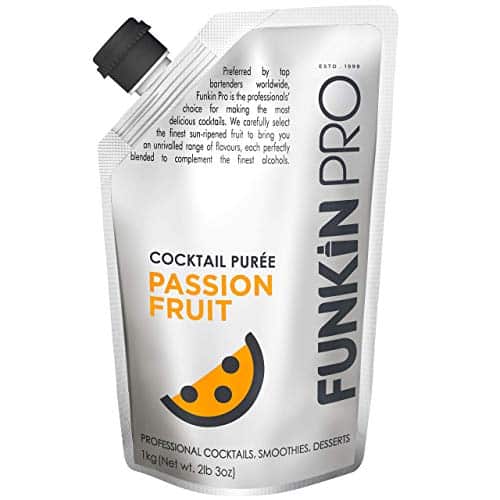 Funkin Passion Fruit Puree Real Fruit, Two Ingredient, Natural Mixer for Cocktails, Drinks, Smoothies Vegan, Non GMO, Gluten Free (lbs)