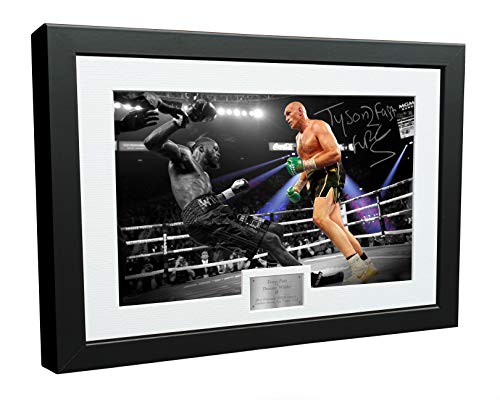 Tyson Fury vs Deontay Wilder xAAutographed Signed Photo Photograph Picture Frame Boxing Gift Poster BW